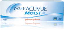 ACUVUE 1-Day Moist disposable contact lenses
